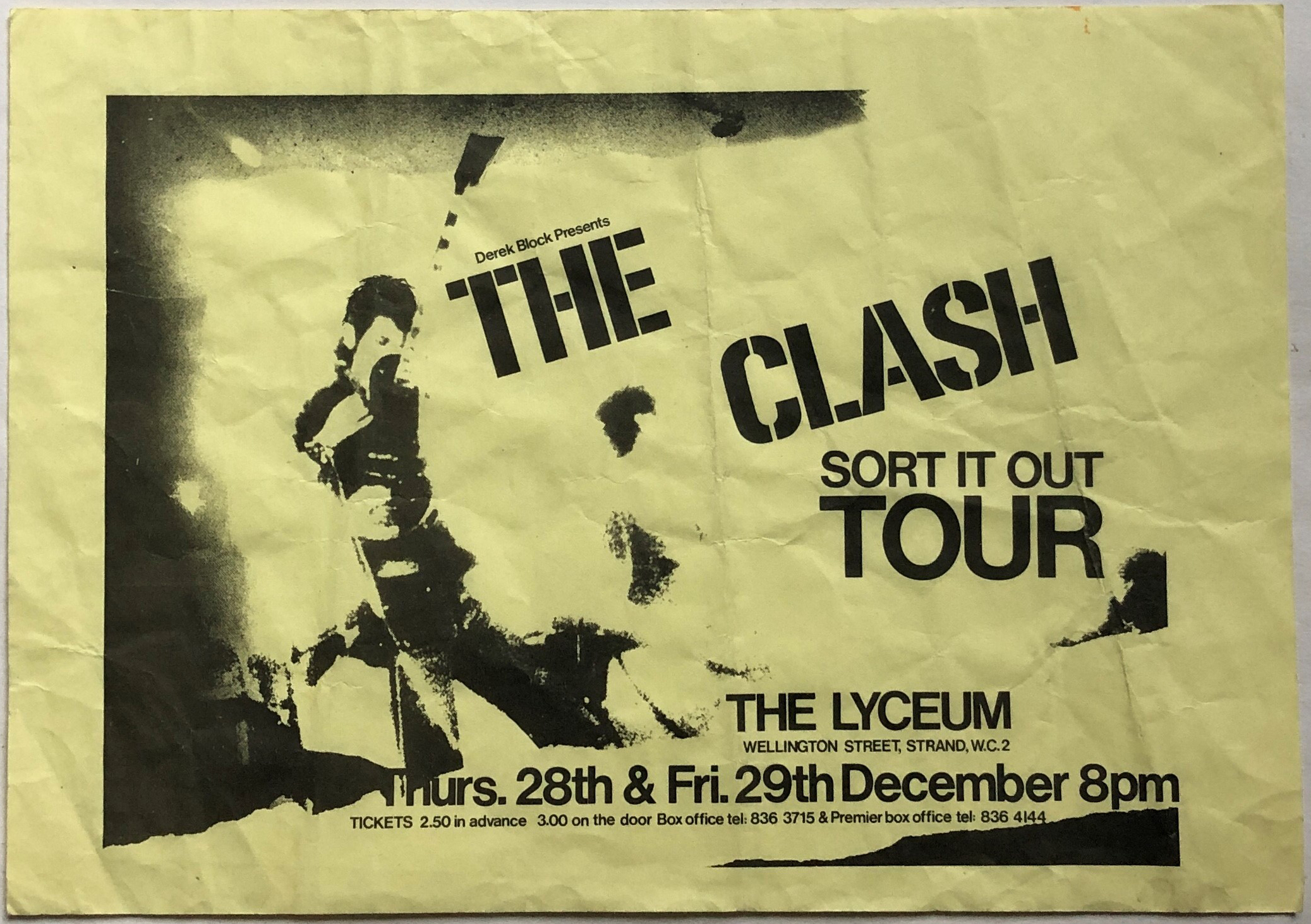 The Clash Live - The Lyceum, London - Thursday 28th December 1978 