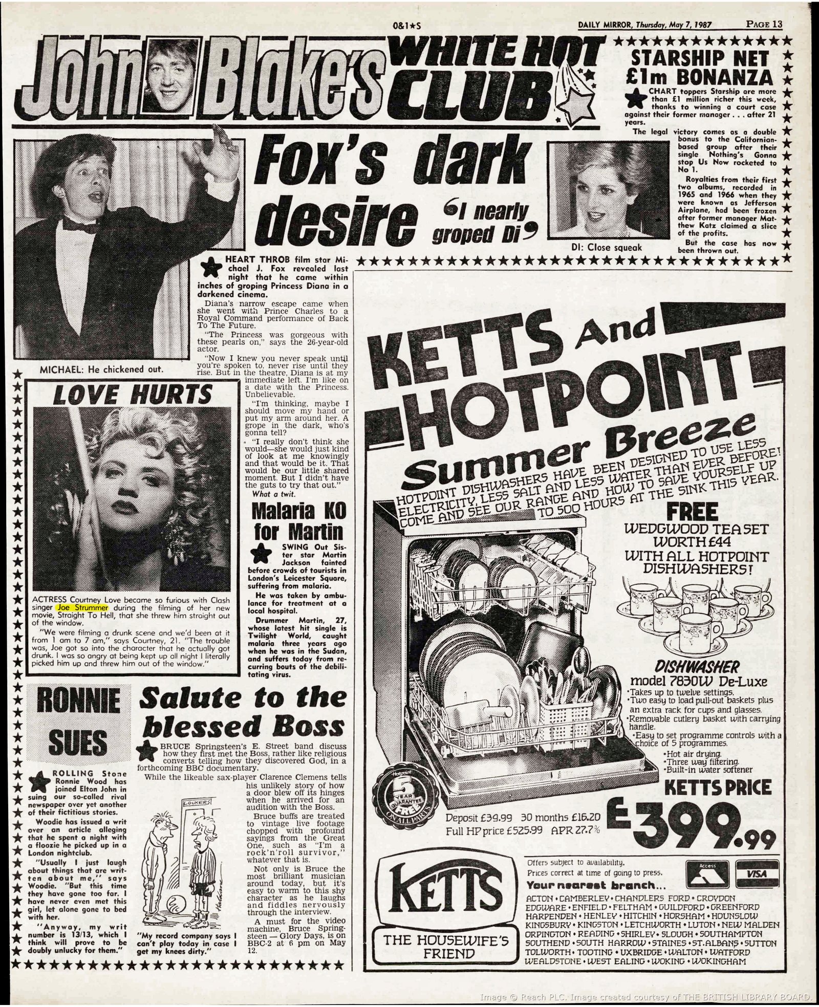 1987 05 Daily Mirror - Thursday 07 May 1987