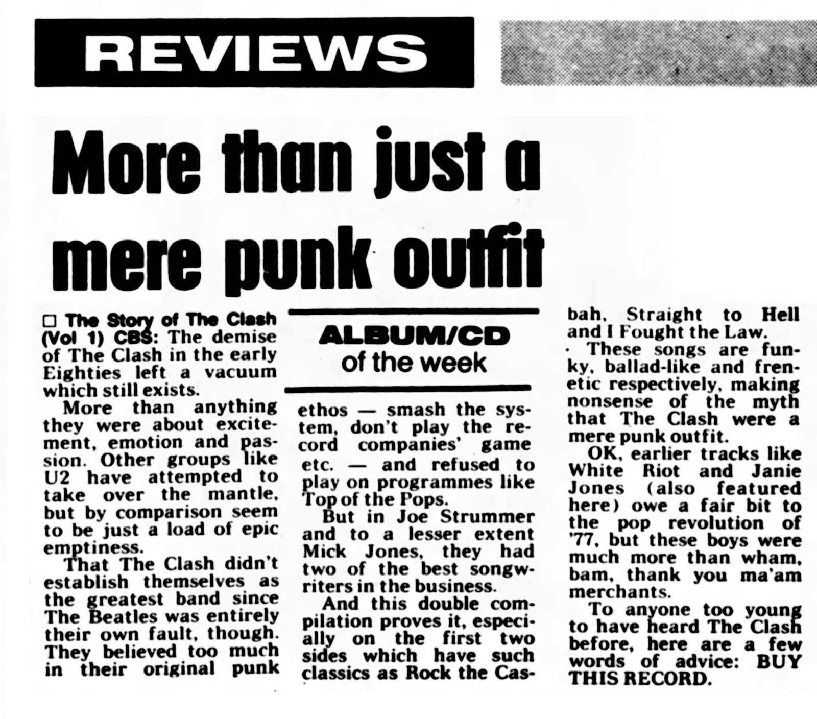 1988 03 Album CD of the week review
